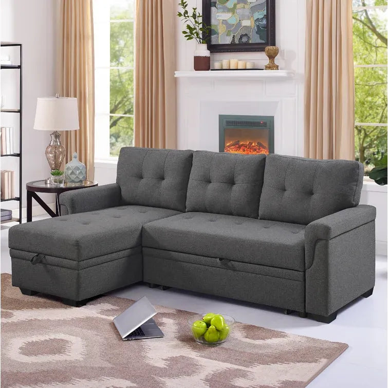 Gunnar 85" Wide Reversible Sleeper Sofa & Chaise