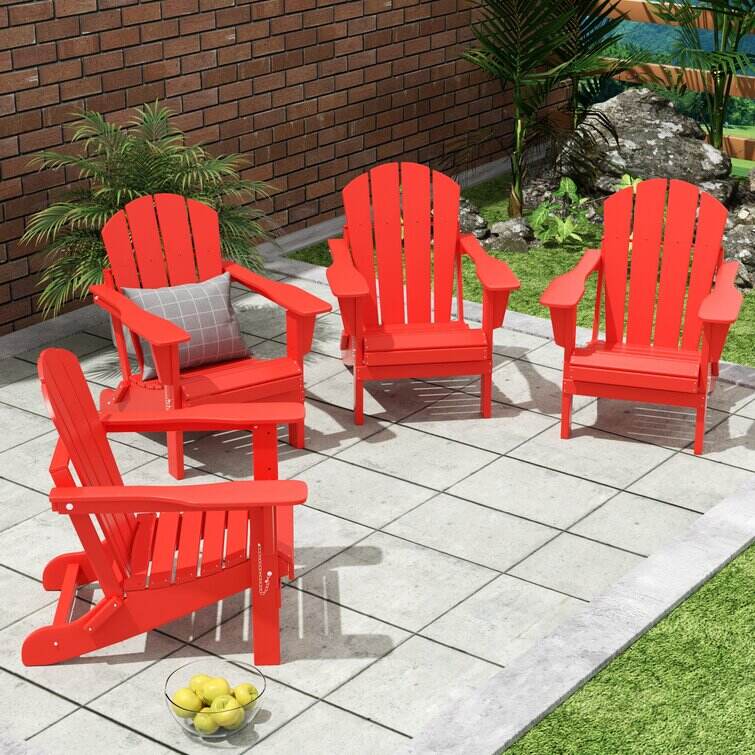 Elland HDPE Folding Adirondack Chair