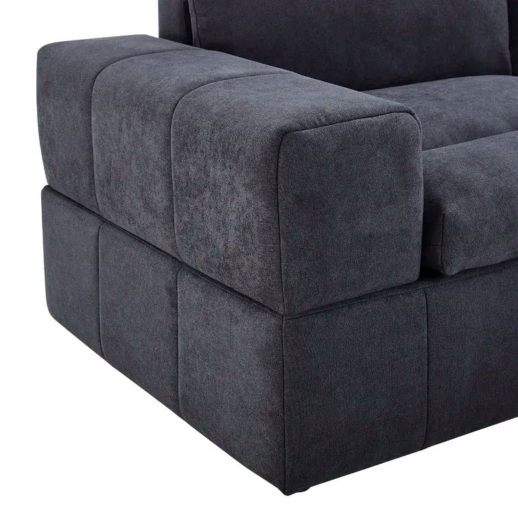 Anchoretta 134" Wide Reversible Modular Sectional with Ottoman