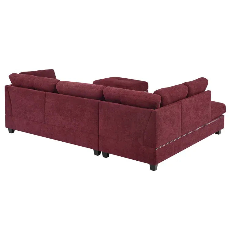 Sunnydale Left Hand Facing Sofa and Chaise with Ottoman