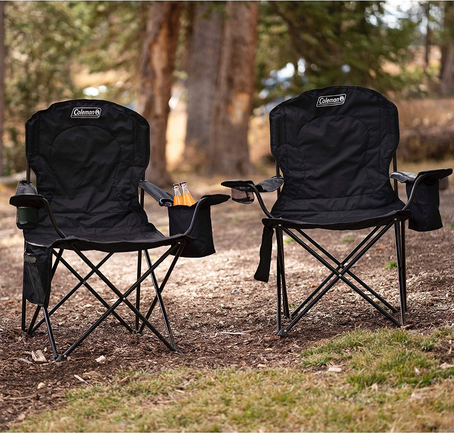 Camping Chair with Built-in 4 Can Cooler