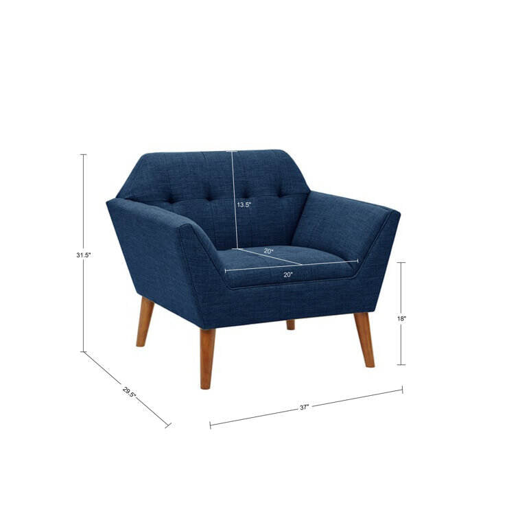 Alice Modern Button Tufted Armchair