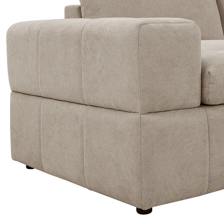 Anchoretta 134" Wide Reversible Modular Sectional with Ottoman