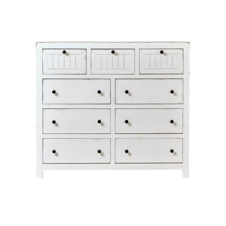 Sargent 9 Drawer 54'' W Solid Wood Dresser