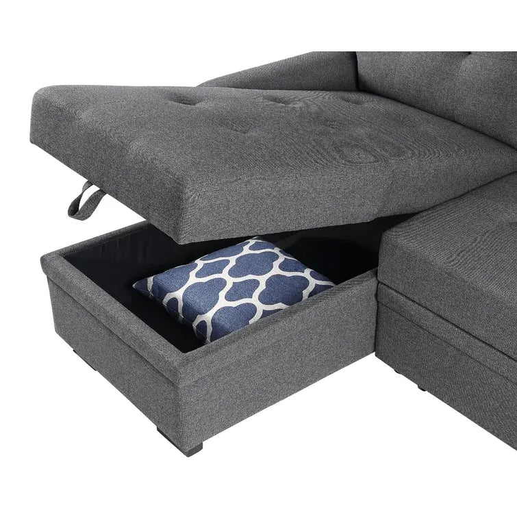 Gunnar 85" Wide Reversible Sleeper Sofa & Chaise