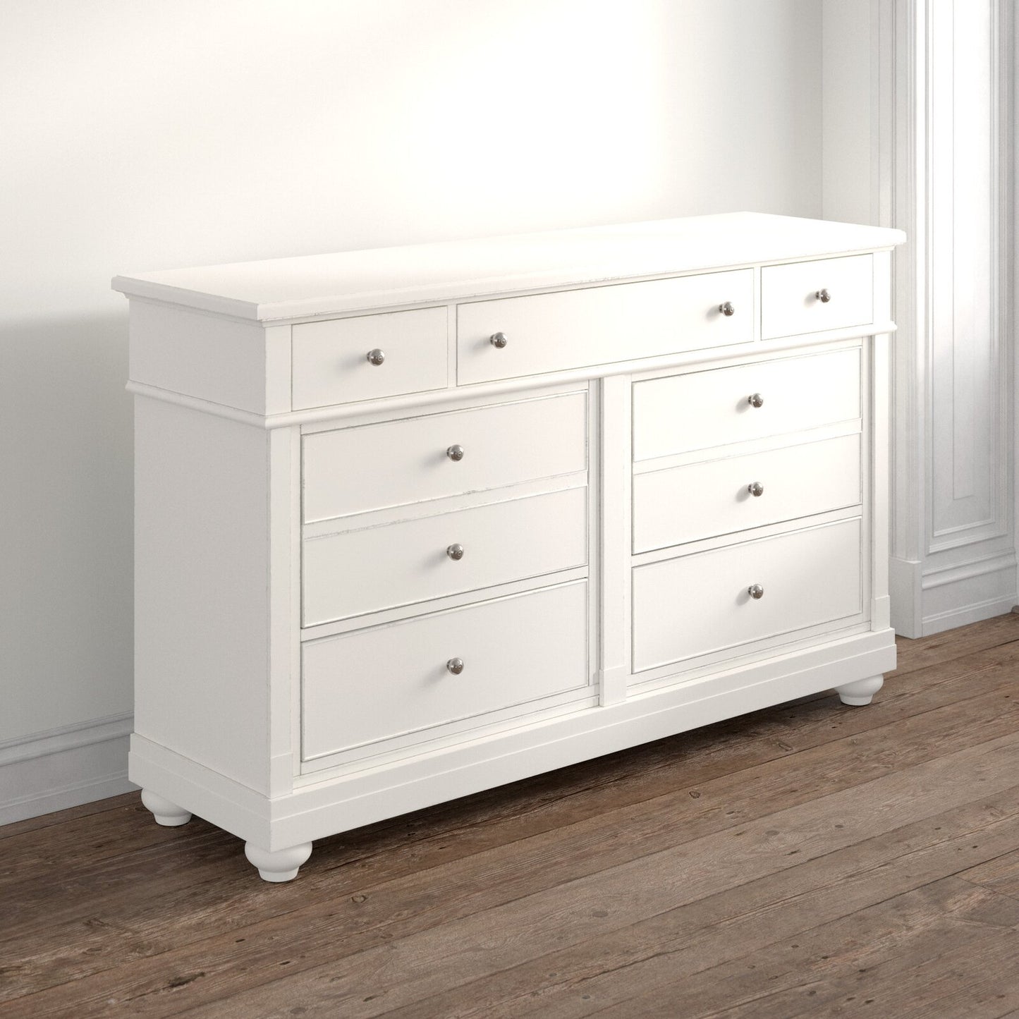 Jaclin 7 Drawer 66'' W Solid Wood Dresser