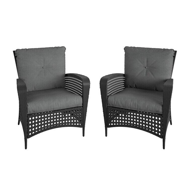 Coco Patio Chair with Cushions (Set of 2)