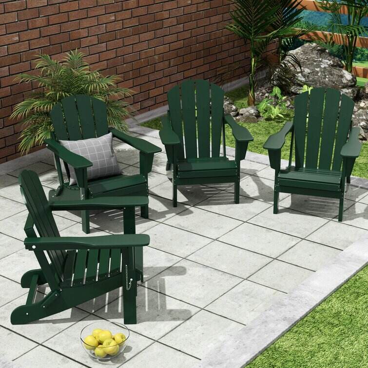 Elland HDPE Folding Adirondack Chair