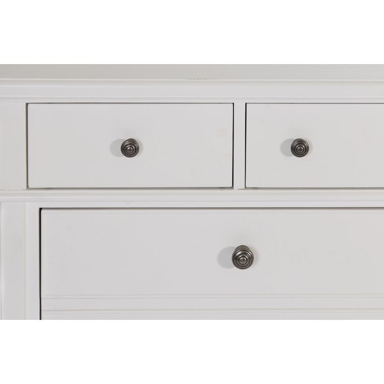 Jaclin 7 Drawer 66'' W Solid Wood Dresser