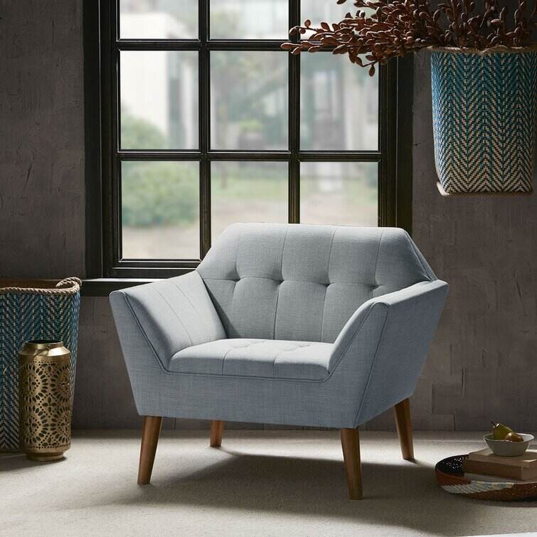 Alice Modern Button Tufted Armchair