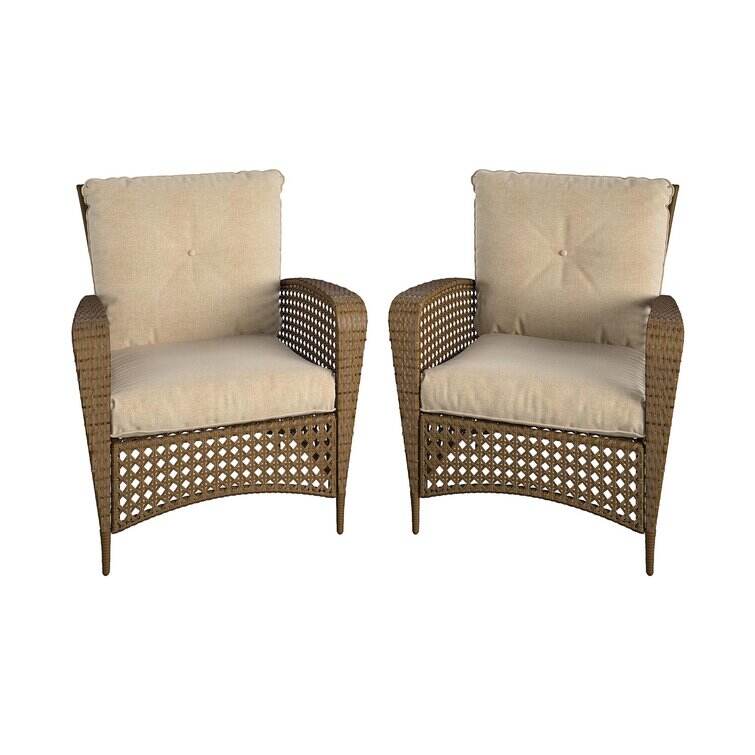 Coco Patio Chair with Cushions (Set of 2)