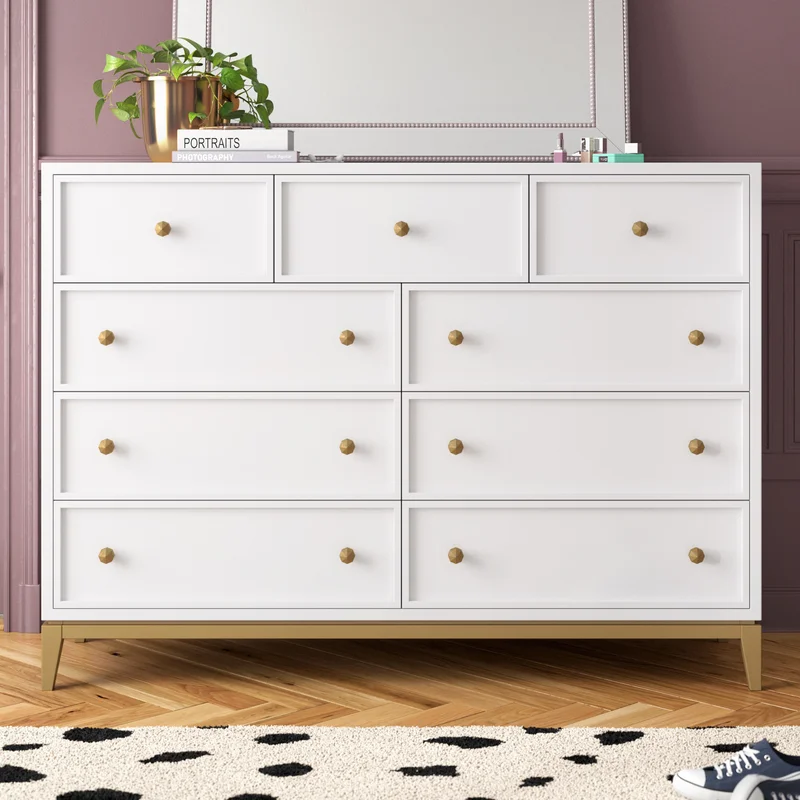 Yazmin 9 Drawer 60'' W Double Dresser